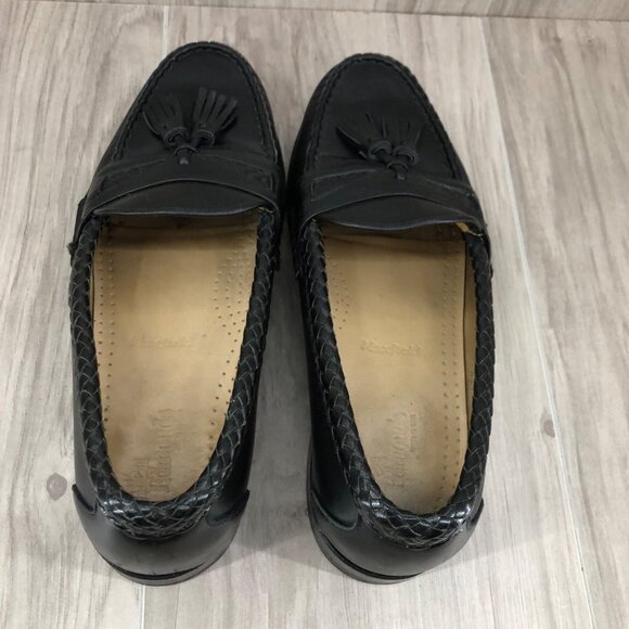 Allen Edmonds Loafers Mens 7.5D Maxfield Black Leather Slip On Tassel Shoes main image 6